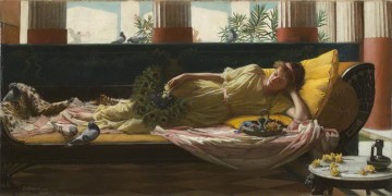 ジョン・ウィリアム・ウォーターハウス Painting - ドルチェ ファー ニエンテ ギリシャ人女性 ジョン ウィリアム ウォーターハウス